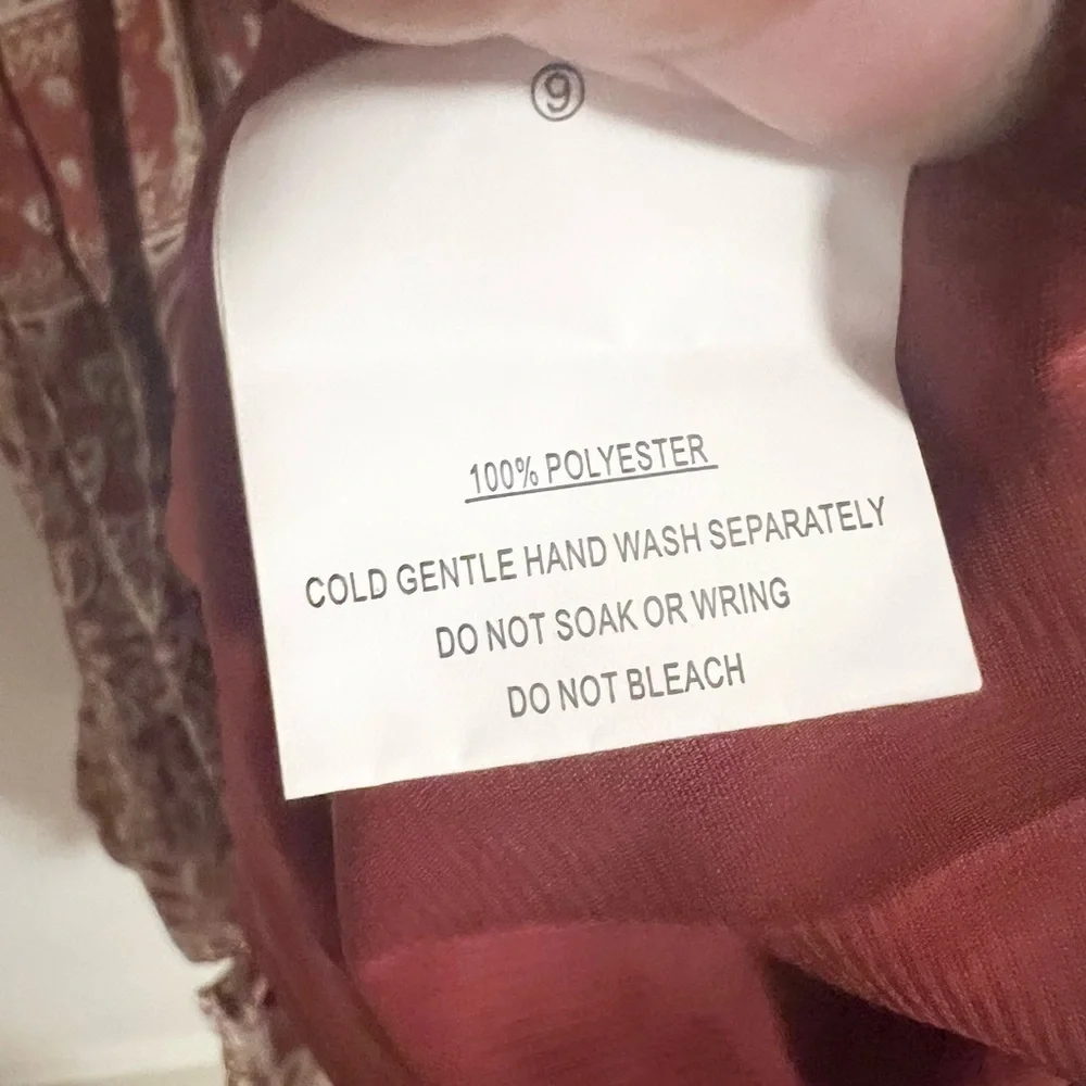 NWT Hello Molly ruffle neck pattern fit and flare mini dress size 4 - Picture 10 of 13